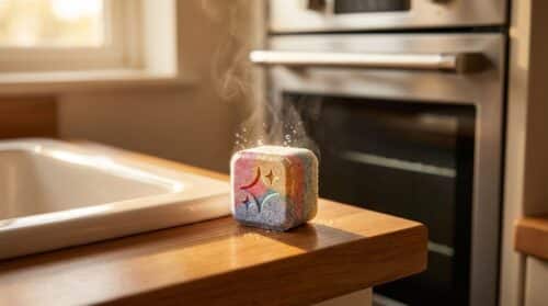 scopri il cubo magico vicino al lavandino che pulisce il forno senza strofinare, diventato virale sui social. provalo e non tornerai più indietro!